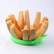 Picture of Stainless Steel Fruit cutter Vegetable and Melon Divider Slicer kitchenware Stainless Steel Watermelon Slicer Cutter Large Round Stainless Steel Cutter Plastic Slicer for Cutting Watermelon