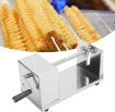 Picture of pasta chipser Manual Stainless Steel Twisted Potato Slicer Spiral Vegetable Cutter French Fry