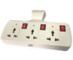 Picture of 3 PIN Multi Plug with Indicator 3 Plus 3 Multi-Plug Individual Switches LED Indicators and Switch Spike Guard Fuse Extension Board