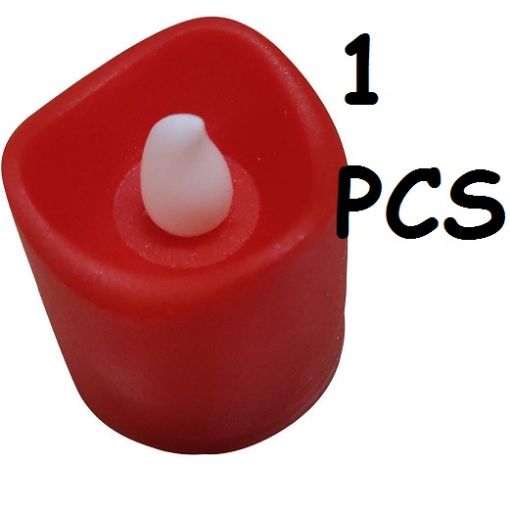 Picture of LED Flameless and Smokeless Battery Operated Tea Light Candle for Indoor Outdoor Decoration, Multicolour