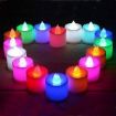 Picture of LED Flameless and Smokeless Battery Operated Tea Light Candle for Indoor Outdoor Decoration, Multicolour