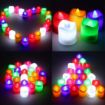 Picture of LED Flameless and Smokeless Battery Operated Tea Light Candle for Indoor Outdoor Decoration, Multicolour