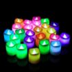 Picture of LED Flameless and Smokeless Battery Operated Tea Light Candle for Indoor Outdoor Decoration, Multicolour