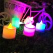 Picture of LED Flameless and Smokeless Battery Operated Tea Light Candle for Indoor Outdoor Decoration, Multicolour