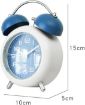 Picture of alarm clock Twin Bell Alarm Clock Analog Desk Clock Mini Table Clock Silent Battery Operated Alarm Clock