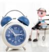 Picture of alarm clock Twin Bell Alarm Clock Analog Desk Clock Mini Table Clock Silent Battery Operated Alarm Clock