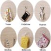 Picture of Adhesive Hooks for Wall Heavy Duty Waterproof Stick on Adhesive Stronger Wall Hooks Hangers Wall Hooks for Hanging Strong