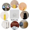 Picture of Adhesive Hooks for Wall Heavy Duty Waterproof Stick on Adhesive Stronger Wall Hooks Hangers Wall Hooks for Hanging Strong