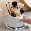 Picture of Rotating Brush Storage Bucket Makeup Brush Holder  Cosmetic Brush Storage Organizer Box