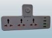 Picture of 4 TYPE C USB 3 POWER SOCKET Universal Socket Spike Guard Multi Plug Extension Board