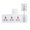Picture of 4 TYPE C USB 3 POWER SOCKET Universal Socket Spike Guard Multi Plug Extension Board