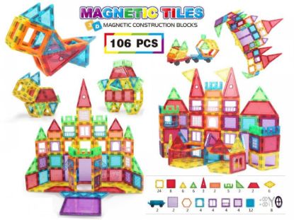 Picture of 106 PCS MAGNETIC TILES BLOCK