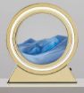 Picture of SAND ART Moving Sand Art Picture with LED Light Quicksand Painting Round Glass Sandscapes 3D Deep Sea Sand Art for Desktop Dynamic Desktop Art