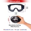 Picture of Bike Riding Goggle Mask  Mask  Snowmobile Sunglasses  Riding Goggle Mask Helmet Protective Windproof Face