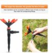 Picture of lawn sprinklers Garden Sprinkler Yard 360 Degree Rotating Adjustable Plant Water Sprayer Gardening Vegetables Flowers Farm Spray Irrigation