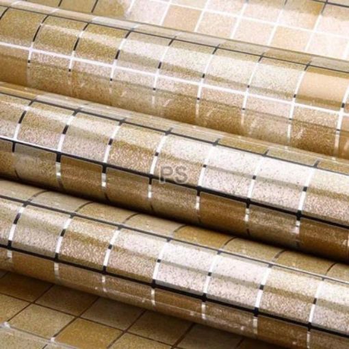 Picture of Aluminum foil sticker kitchen sheet wallpaper sticker FOIL PAPER STICKER CHECKS FOIL