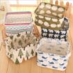 Picture of Small Canvas Basket  Fabric Storage Basket Home Décor Canvas Organizers Storage Basket