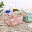 Picture of Small Canvas Basket  Fabric Storage Basket Home Décor Canvas Organizers Storage Basket
