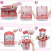 Picture of Kitchen Set for Girls Toy with Cooking Utensils 3 in 1 Portable Pretend Food Party Role Cooking Kitchen Play Set Toy for Boys and Girls