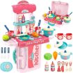 Picture of Kitchen Set for Girls Toy with Cooking Utensils 3 in 1 Portable Pretend Food Party Role Cooking Kitchen Play Set Toy for Boys and Girls