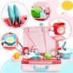 Picture of Kitchen Set for Girls Toy with Cooking Utensils 3 in 1 Portable Pretend Food Party Role Cooking Kitchen Play Set Toy for Boys and Girls