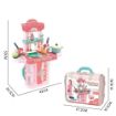 Picture of Kitchen Set for Girls Toy with Cooking Utensils 3 in 1 Portable Pretend Food Party Role Cooking Kitchen Play Set Toy for Boys and Girls