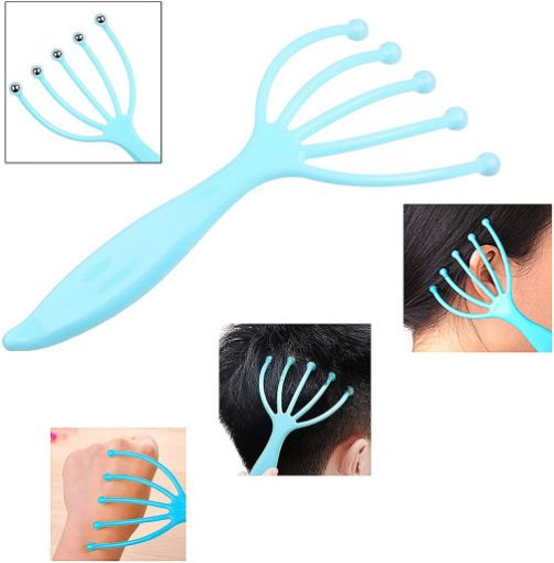 Picture of Head Scalp Massagers for Headache Relief,Scalp Stress Relax  Scalp Head Neck Finger Gripper Claw Spa Therapy Tool Massager