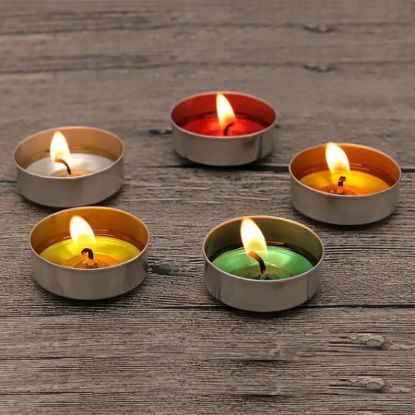 Picture of COLOR WAX SMOKELESS CANDLE (DIYA) (SET OF 50)