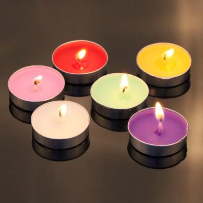 Picture of COLOR WAX SMOKELESS CANDLE (DIYA) (SET OF 50)