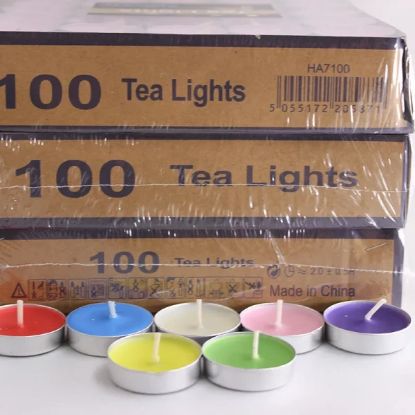 Picture of COLOR WAX SMOKELESS CANDLE (DIYA) (SET OF 50)