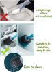 Picture of Soap Dispenser Toilet Bowl Cleaner Brush Bathroom Cleaning Brush