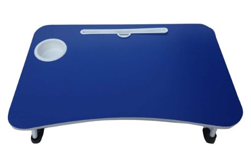 Picture of Foldable Laptop Table with Cup Holder  Color Laptop Table Multi-Purpose Cartoon Print Laptop Table