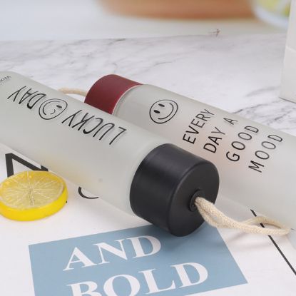 Picture of SLIM FROSTED GLASS WATER BOTTLE