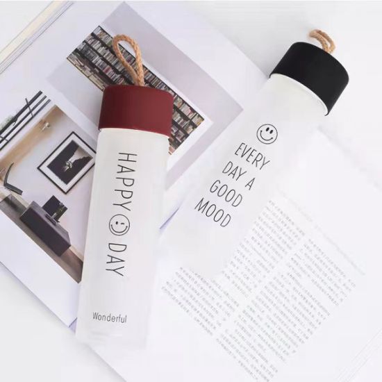 Picture of SLIM FROSTED GLASS WATER BOTTLE