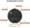 Picture of Round Clock desk clock black clock new bell clock