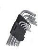 Picture of 9 Pis l & Key Set Hex Key Allen key set Long arm hex key set Hex Key Wrench Set |Professional Hex Key Set Long Hex