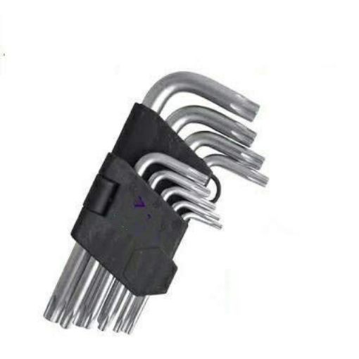 Picture of 9 Pis l & Key Set Hex Key Allen key set Long arm hex key set Hex Key Wrench Set |Professional Hex Key Set Long Hex