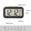 Picture of Plastic Digital Backlight Battery Operated Smart Table Alarm Clock   Desk Small Digital Alarm Clock Alarm Clock with Automatic Sensor