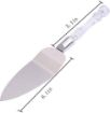 Picture of acrylic cake knife Stainless Steel Cake Knife and Server Set with Acrylic Handle Slicer Cutter Pizza Shovel Knife Pie Server Hand Tool with Cutting Knife Decorating Tool