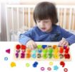 Picture of 3 in 1 Wooden Number Puzzle 3 in 1 Wooden Puzzle Shape Wooden Puzzle