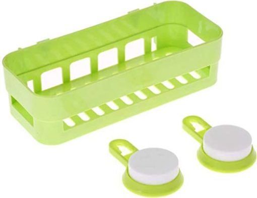 Picture of Bathroom self Multipurpose Kitchen Bathroom Shelf Wall Holder Storage Rack Bathroom Rack Storage Box Strong Magic Sticker Shower Rack Shelf