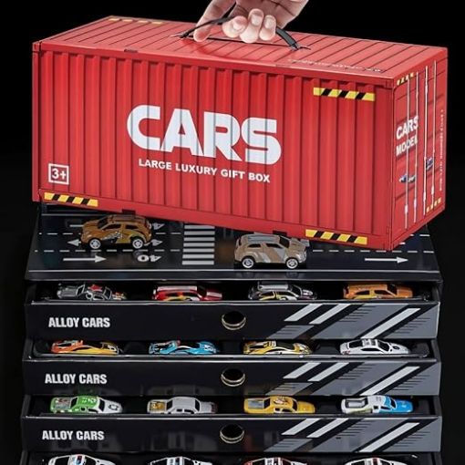 Picture of 48 Pcs  Car Container  48 Pcs Pull Back Mini Car Toy