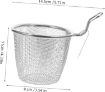 Picture of Noodle Strainer Basket Mesh Strainer with Handle  Food Strainer Noodles Filter