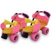 Picture of Pink Yellow Roller Skates skating roller pink skating Inline Skates