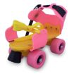Picture of Pink Yellow Roller Skates skating roller pink skating Inline Skates