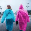 Picture of Raincoat Ball Disposable Rain Poncho Raincoat Keychain Ball with Hook
