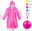 Picture of Raincoat Ball Disposable Rain Poncho Raincoat Keychain Ball with Hook