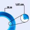 Picture of BLUE 10 METER WASHER PIPE  Heavy Duty Highly Durable PVC Plain Green Braided Water Hose Pipe