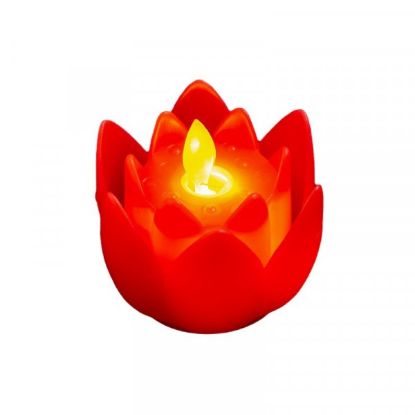 Picture of LOTUS SHAPE LED CANDLE DIYA