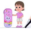 Picture of Small 3D Pouch for Kids stationary pouch Stationery Pencil Pouch
